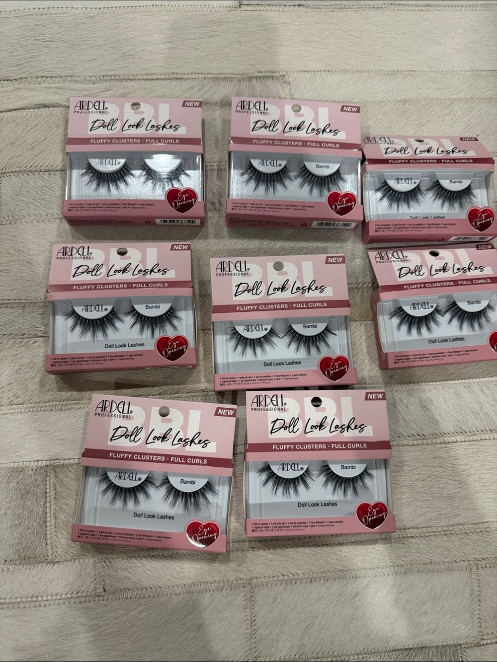 Ardell Doll Look Lashes  Style - Black Fluffy Clusters (Lot)